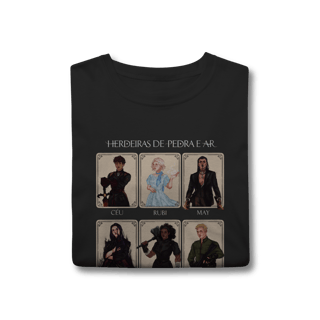 Nome do produto Camiseta Personagens - Herdeiras de Pedra e Ar (CLASSIC)