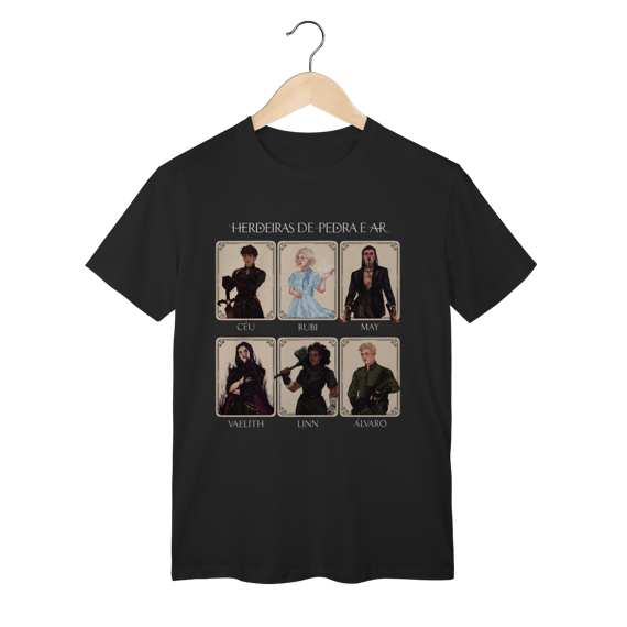Camiseta Personagens - Herdeiras de Pedra e Ar (CLASSIC)