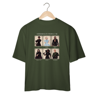Nome do produto Camiseta Personagens - Herdeiras de Pedra e Ar (OVERSIZED)