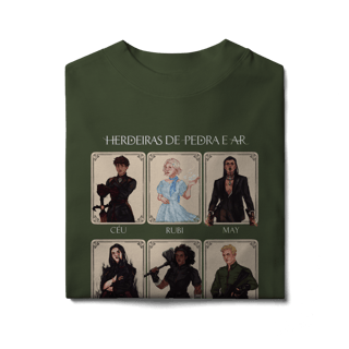Nome do produto Camiseta Personagens - Herdeiras de Pedra e Ar (OVERSIZED)