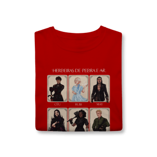 Nome do produto Camiseta Personagens - Herdeiras de Pedra e Ar (CLASSIC)