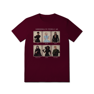 Nome do produto Camiseta Personagens - Herdeiras de Pedra e Ar (QUALITY)