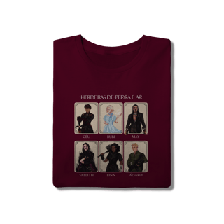 Nome do produto Camiseta Personagens - Herdeiras de Pedra e Ar (QUALITY)