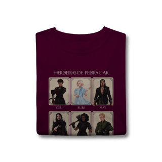 Nome do produto Camiseta Personagens - Herdeiras de Pedra e Ar (CLASSIC)
