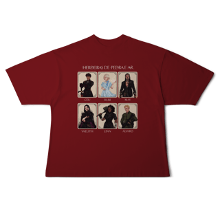 Nome do produto Camiseta Personagens - Herdeiras de Pedra e Ar (OVERSIZED)