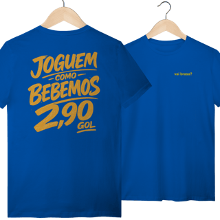 Nome do produto Camiseta Seleção Brasil Joguem como bebemos!