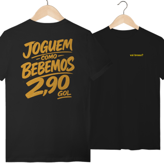 Nome do produto Camiseta Seleção Brasil Joguem como bebemos!