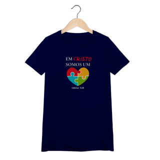 Nome do produto Em Cristo somos um | Camisa Baby Long