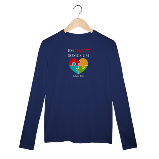 Nome do produto Em Cristo somos um | camisa Dry UV manga longa