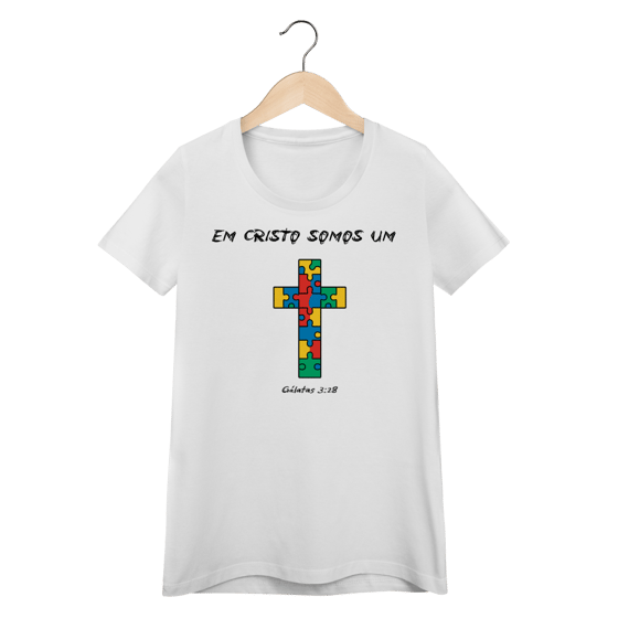 Pela cruz somos um | Camisa Baby Long