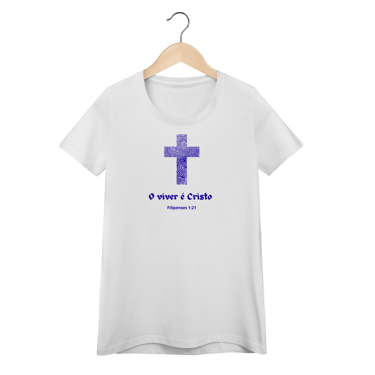 Nome do produto: Camisa feminina Viver é Cristo clara