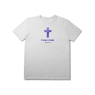 Nome do produto Viver é Cristo | camisa prime