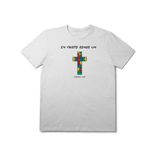 Nome do produto Pela cruz somos um | camisa Prime