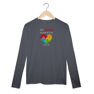 Nome do produto Em Cristo somos um | camisa Dry UV manga longa
