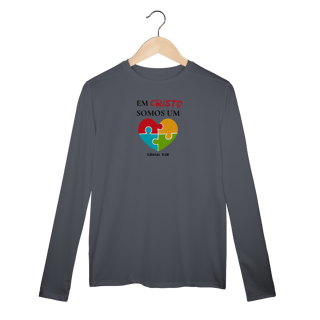 Nome do produto Em Cristo somos um | camisa Dry UV manga longa