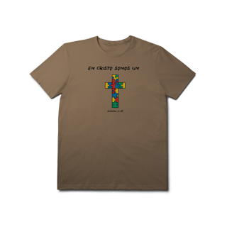Nome do produto Pela cruz somos um | camisa Prime