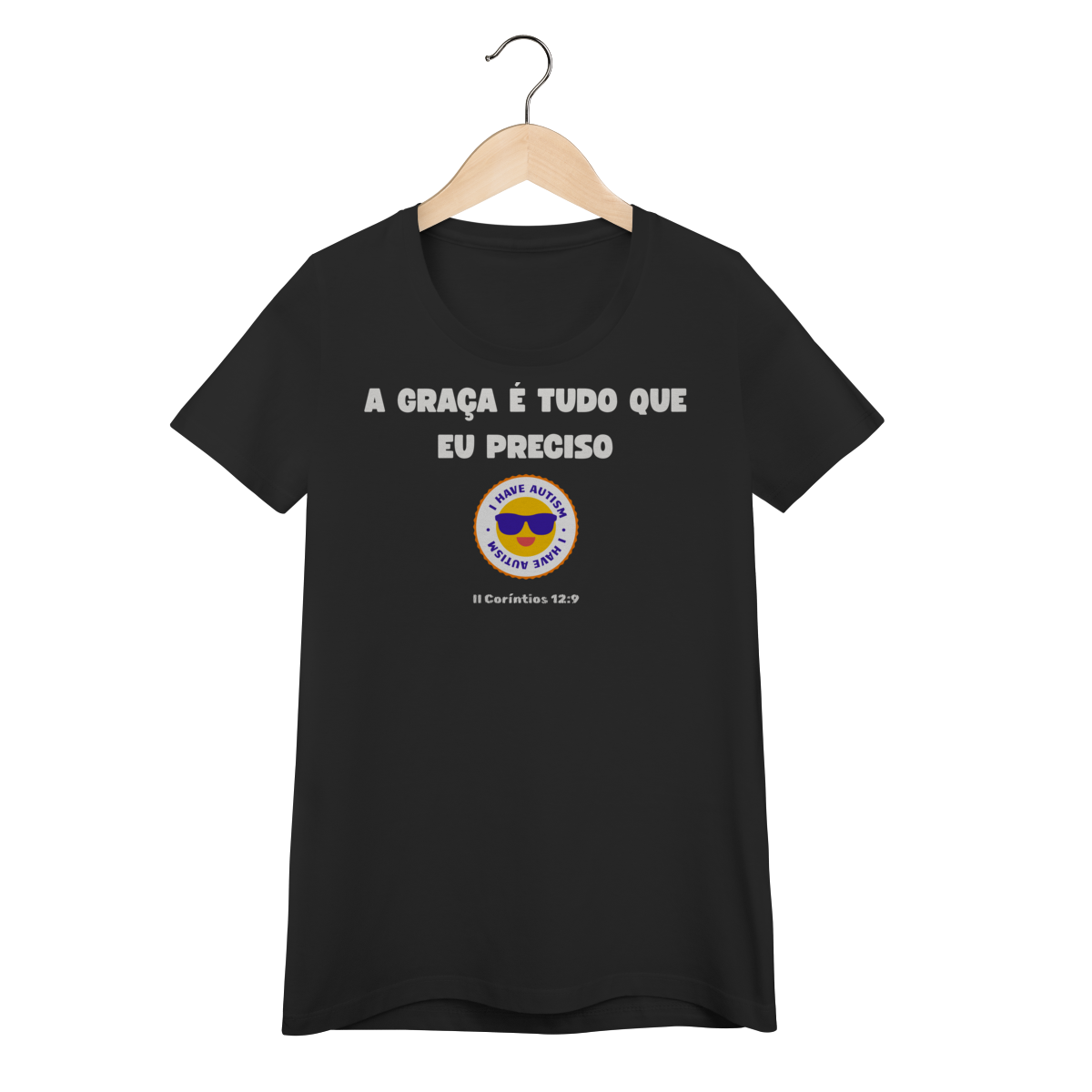 Nome do produto: A graça é suficiente | Camisa Baby Long