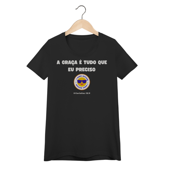 A graça é suficiente | Camisa Baby Long