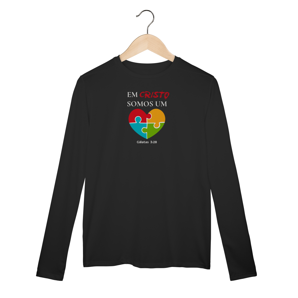 Nome do produto: Em Cristo somos um | camisa Dry UV manga longa