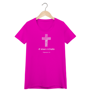 Nome do produto Camisa feminina Viver é Cristo escrura