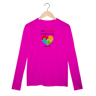 Nome do produto Em Cristo somos um | camisa Dry UV manga longa