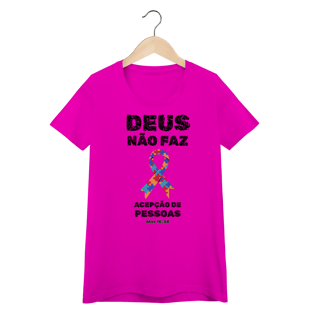 Nome do produto Deus não faz acepção | Camisa Baby Long