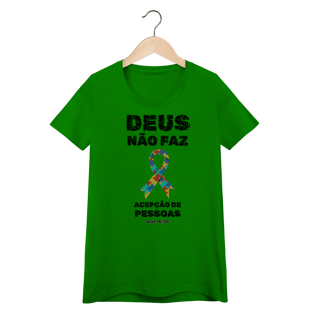Nome do produto Deus não faz acepção | Camisa Baby Long