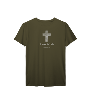 Nome do produto Viver é Cristo | camisa prime