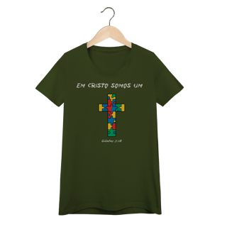 Nome do produto Pela Cruz somos um | Camisa Baby Long