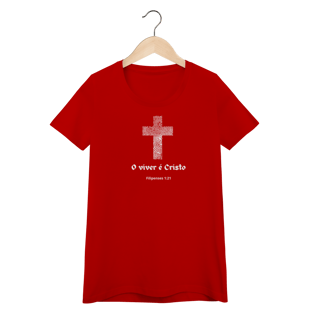 Nome do produto Camisa feminina Viver é Cristo escrura