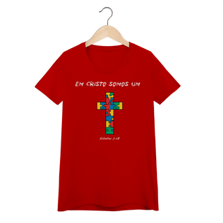 Nome do produto Pela Cruz somos um | Camisa Baby Long