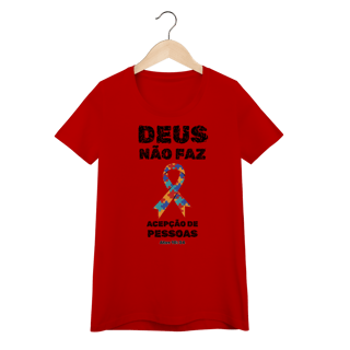 Nome do produto Deus não faz acepção | Camisa Baby Long