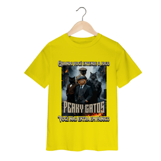 Nome do produto Camiseta Infantil - Peaky Gatos