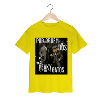 Nome do produto Camiseta Infantil - Ordem dos Peaky Gatos