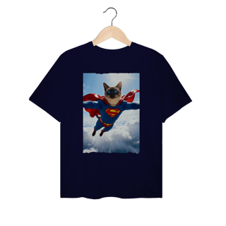 Nome do produto Camiseta Plus Size - Super Cat