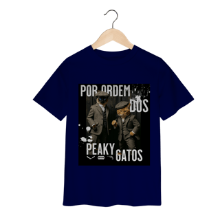 Nome do produto Camiseta Infantil - Ordem dos Peaky Gatos
