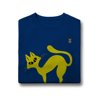 Nome do produto Camiseta infantil Gato Curioso