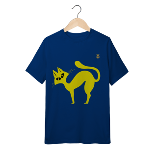 Nome do produto Camiseta infantil Gato Curioso