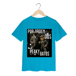 Nome do produto Camiseta Infantil - Ordem dos Peaky Gatos