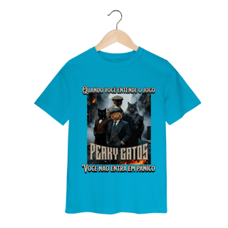 Nome do produto Camiseta Infantil - Peaky Gatos
