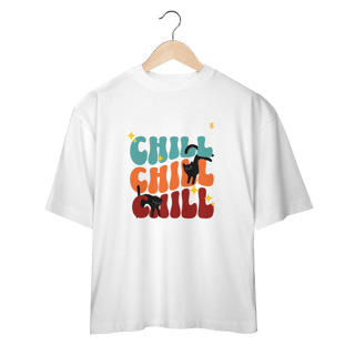 Camiseta Oversized Chill Cats