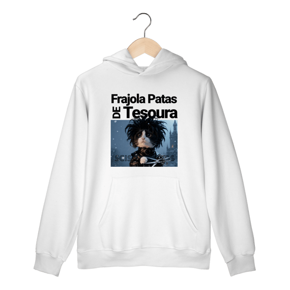 Moletom com Bolso - Frajola Mãos de Tesoura