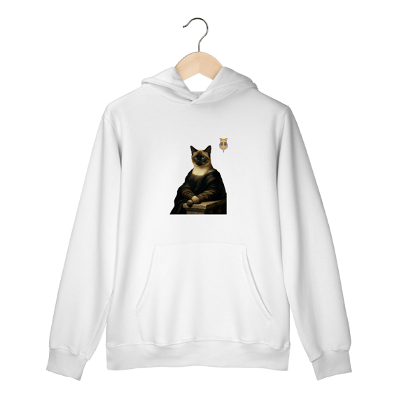 Moletom com Bolso - Gata Lisa