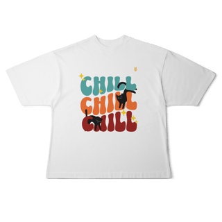 Nome do produto Camiseta Oversized Chill Cats