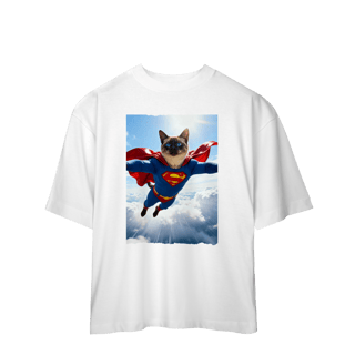 Nome do produto Camiseta Oversized - Super Cat
