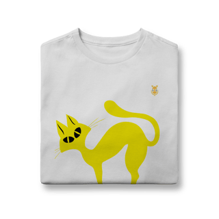 Nome do produto Camiseta infantil Gato Curioso