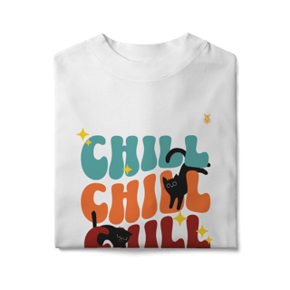 Nome do produto Camiseta Oversized Chill Cats