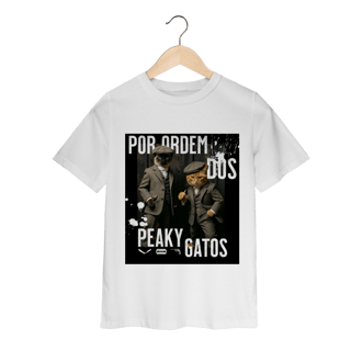 Nome do produto Camiseta Infantil - Ordem dos Peaky Gatos