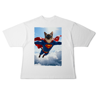 Nome do produto Camiseta Oversized - Super Cat