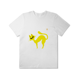 Nome do produto  Camiseta Plus Size Gato Curioso